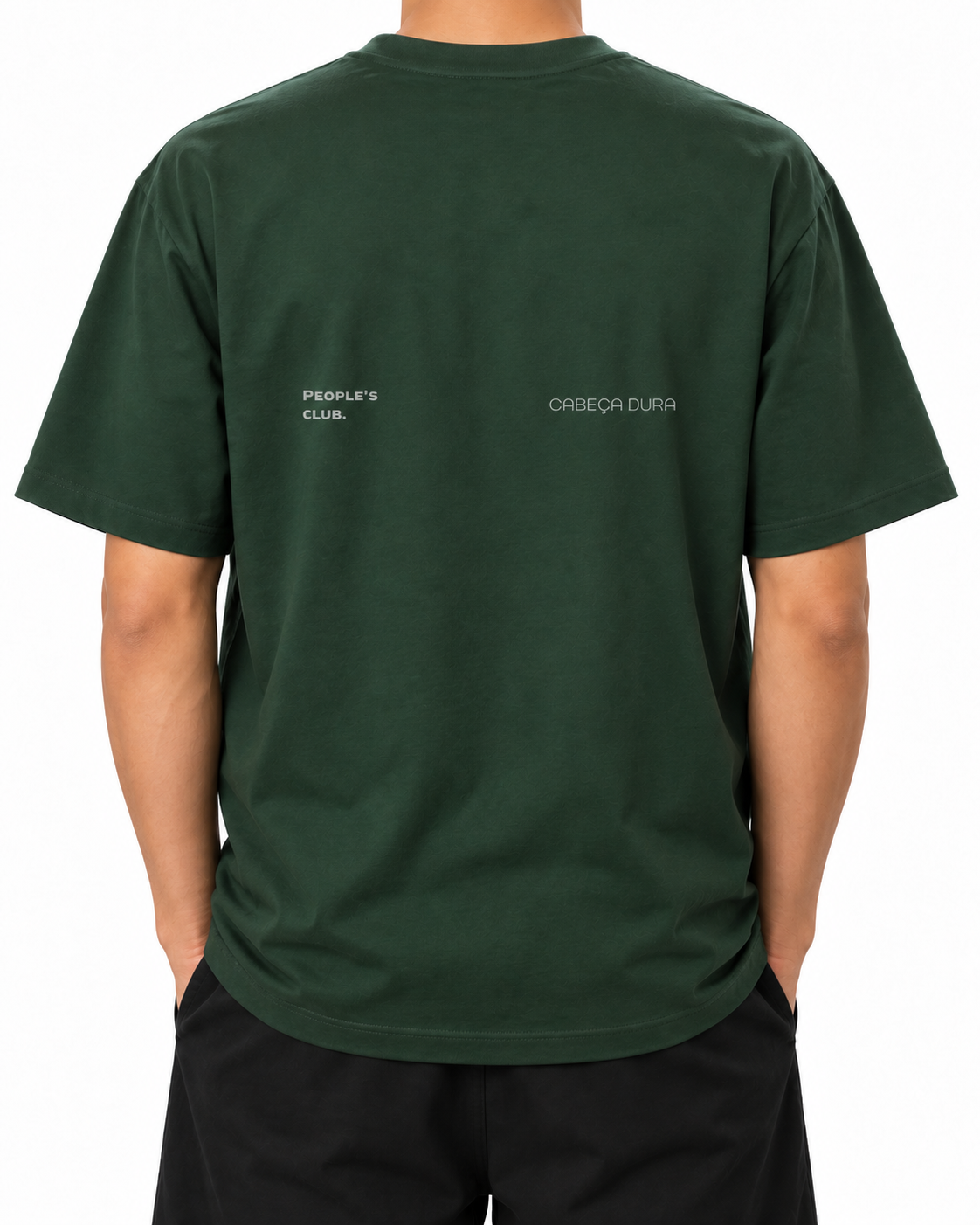 Always Late Still Ahead · 240 GSM worn back on white