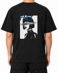 Arguing With Me Builds Character — Black — Stella Embroidered worn back on white