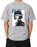 Arguing With Me Builds Character — Heather Grey — Stella Embroidered worn back on white