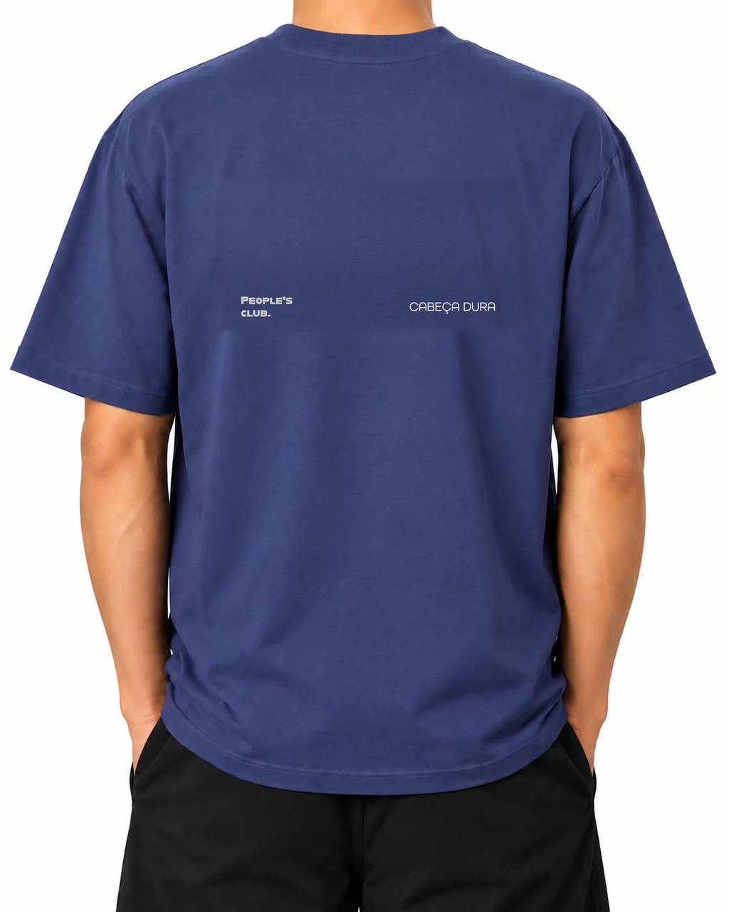 Camiseta Always Late Still Ahead — Dusk, persona A, vista trasera; montaje de la gráfica original