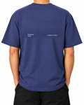 Camiseta Always Late Still Ahead — Dusk, persona A, vista trasera; montaje de la gráfica original