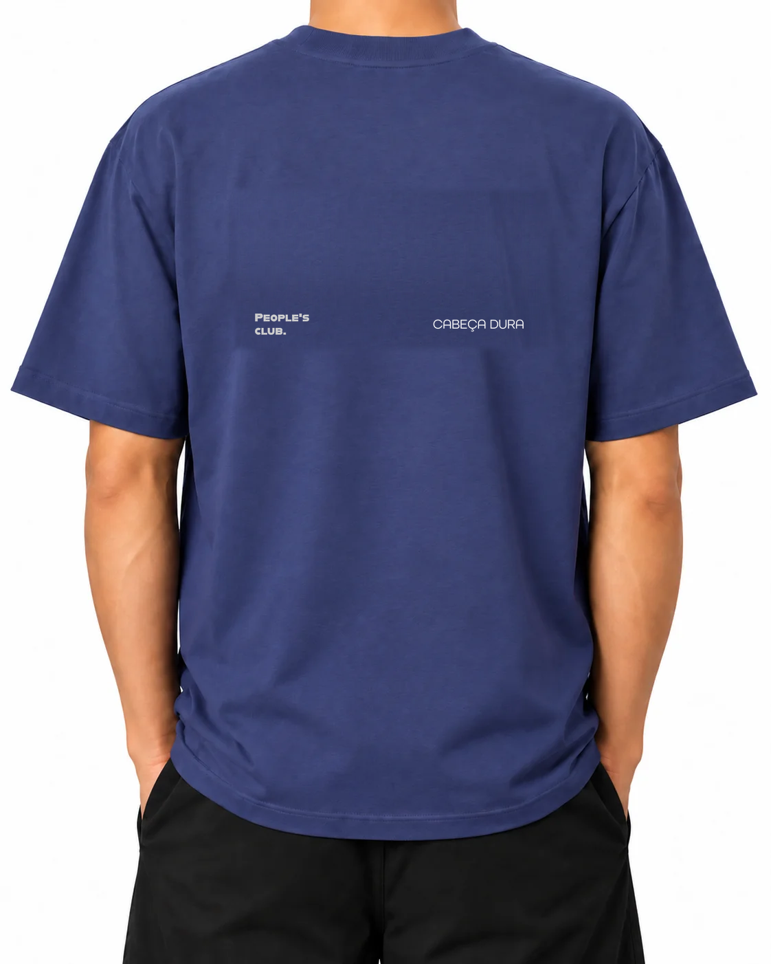 Camiseta Always Late Still Ahead — Dusk, persona A, vista trasera; montaje de la gráfica original
