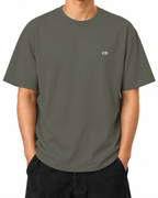 Gilded Vice T-Shirt — Khaki, model B wearing the T-shirt, front view on a white background.