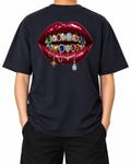 Rare Form T-Shirt — French Navy, model A wearing the T-shirt, back view on a white background.