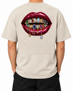 Rare Form T-Shirt — Natural Raw, model B wearing the T-shirt, back view on a white background.
