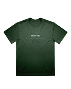 Always Late Still Ahead Forest Green T-shirt, front product view – Augusta Store
