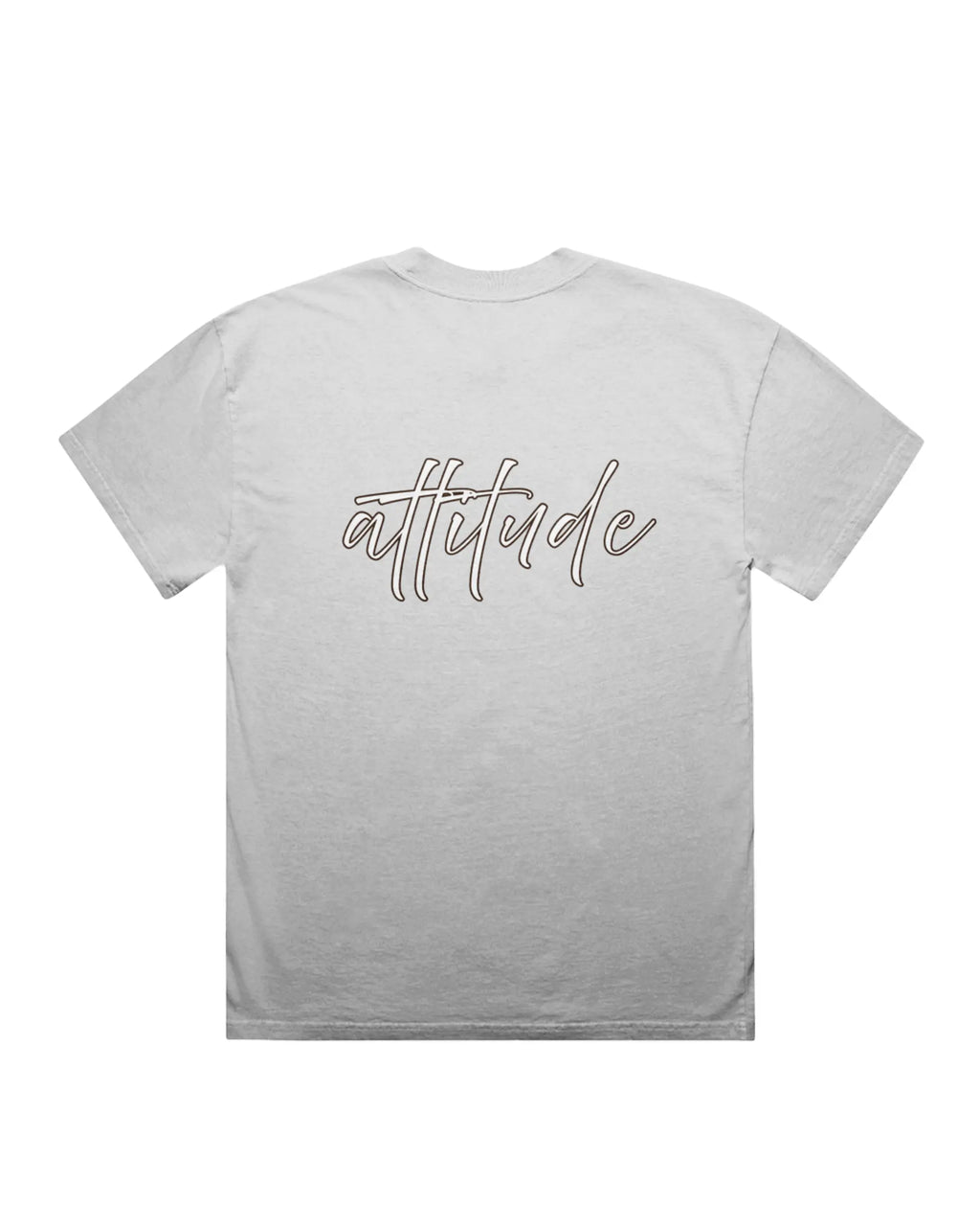 Elite Attitude Faded White T-shirt, back product view – Augusta Store