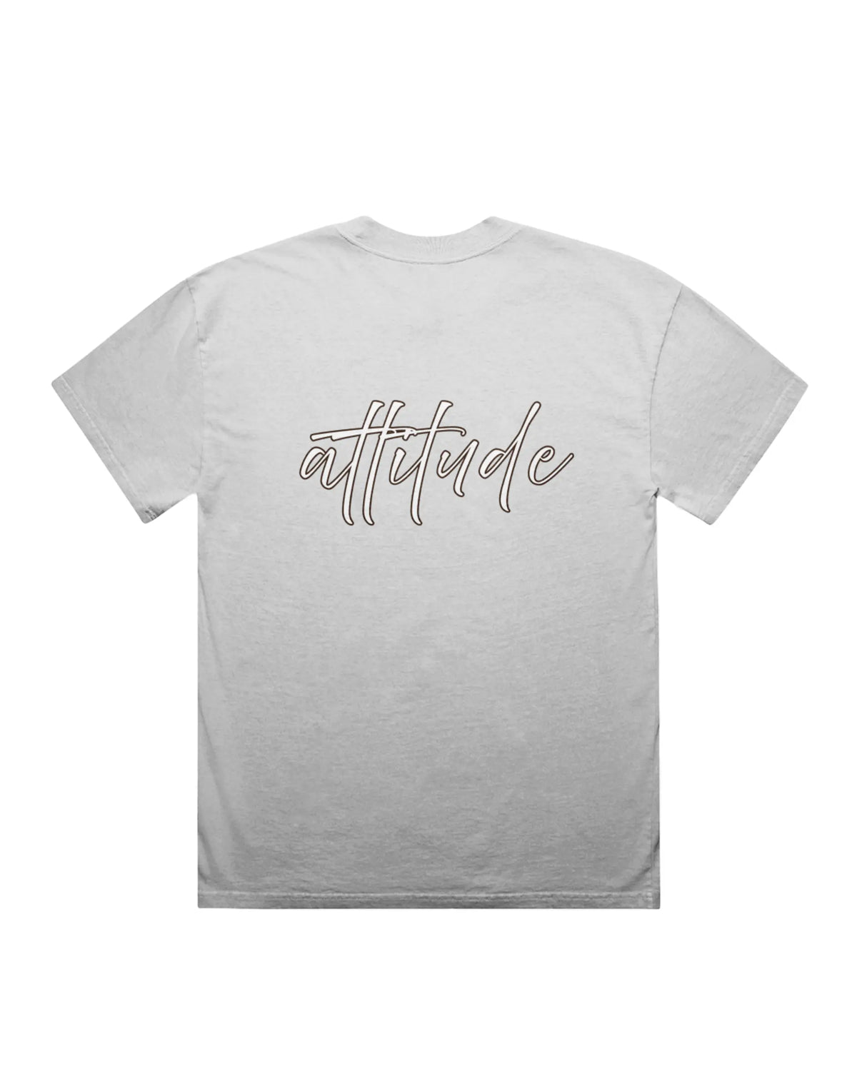 Elite Attitude Faded White T-shirt, back product view – Augusta Store