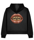 Sudadera boxy con capucha Gilded Vice — Black, vista trasera