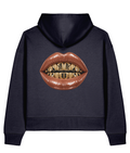 Moletom boxy com capuz Gilded Vice — French Navy, vista traseira