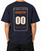 Cabeça Dura Athletic — French Navy — Stella Embroidered worn back on white