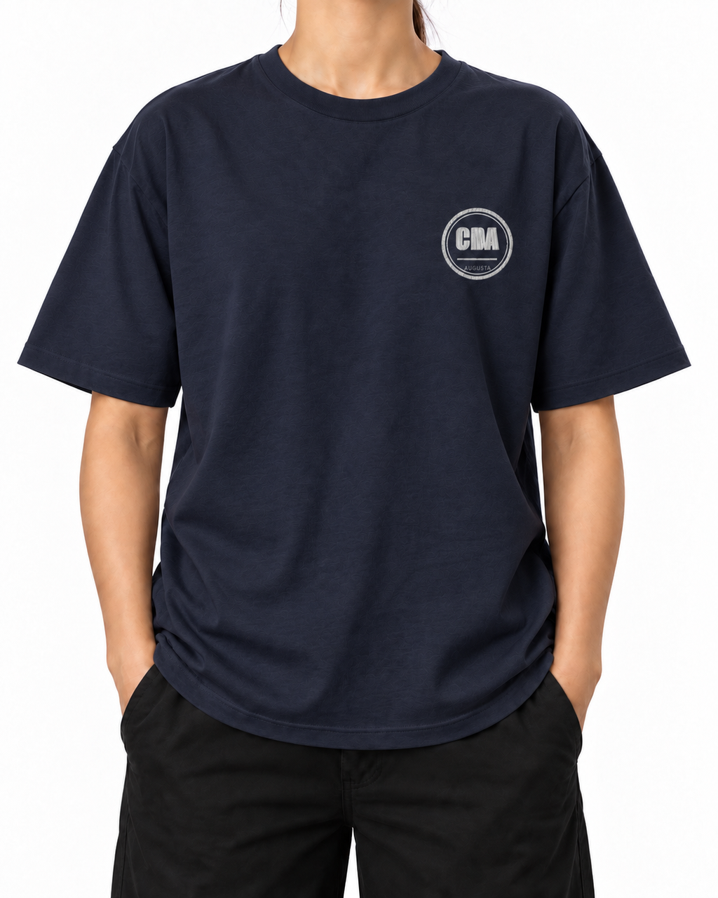 Cabeça Dura Athletic — French Navy — Stella Embroidered woman worn front on white
