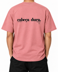 Cabeça Dura — Pink Joy — Stella Embroidered woman worn back on white