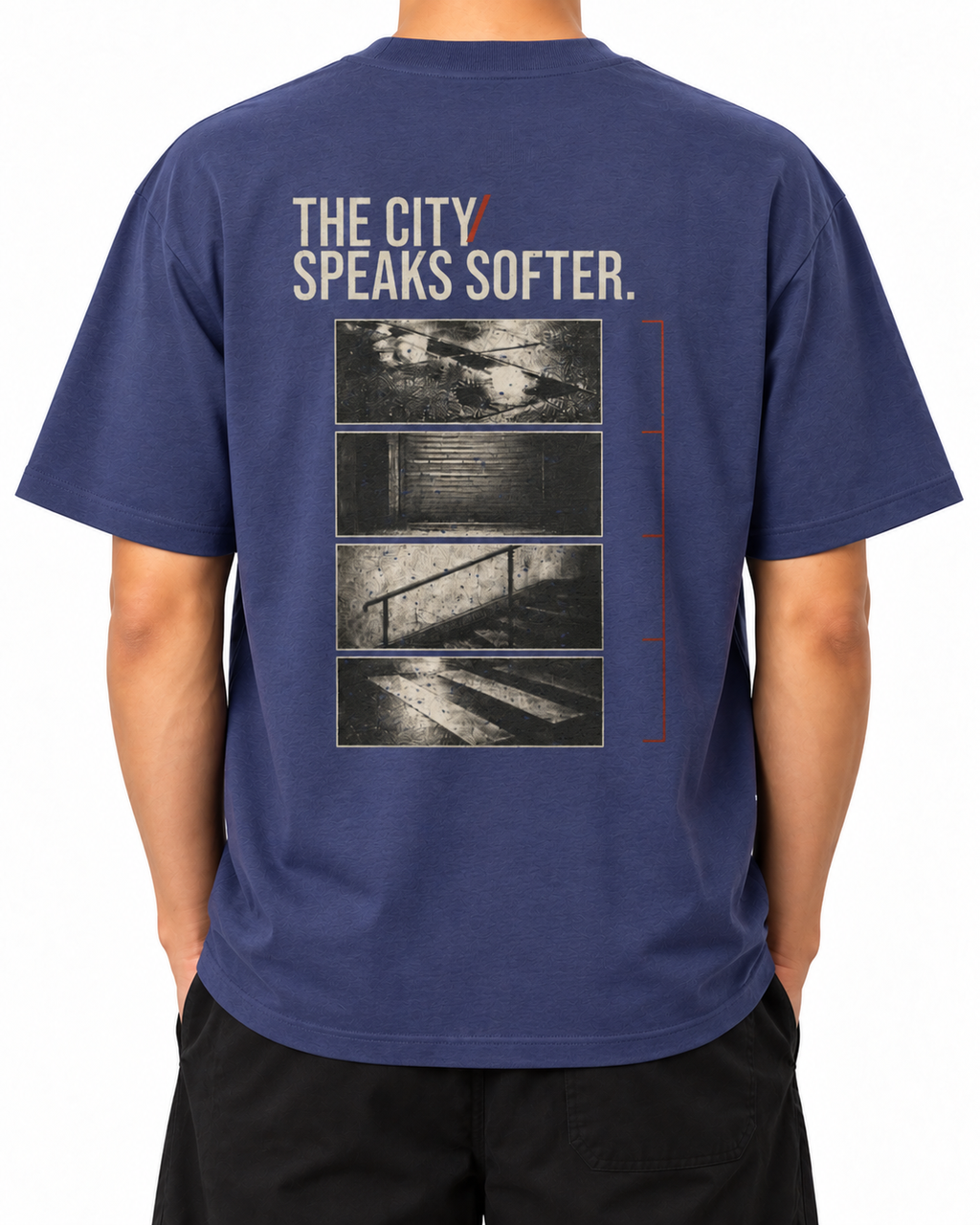 City — Dusk — Stella Embroidered worn back on white