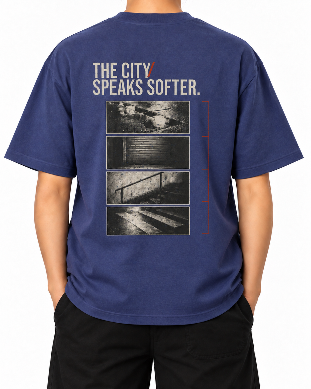 City — Dusk — Stella Embroidered woman worn back on white