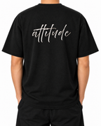 Elite Attitude — Black — Stella Embroidered worn back on white