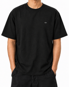Elite Attitude — Black — Stella Embroidered Black worn front on white