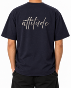 Elite Attitude — French Navy — Stella Embroidered worn back on white