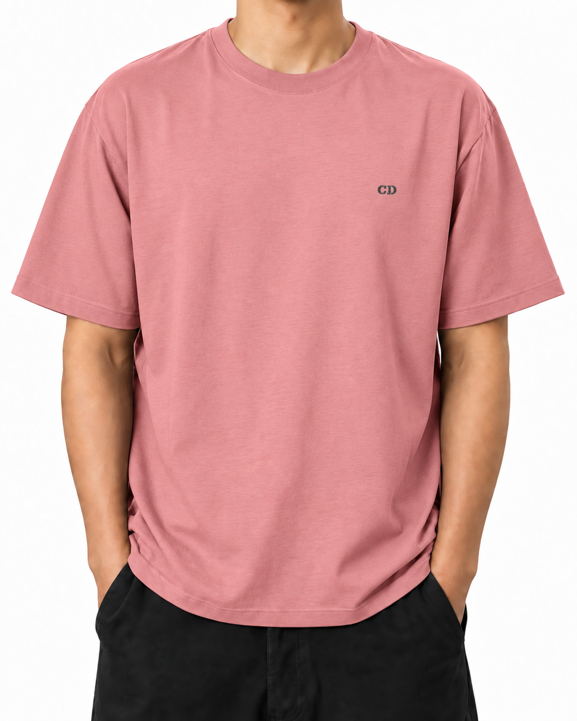 Elite Attitude — Pink Joy — Stella Embroidered Pink Joy worn front on white