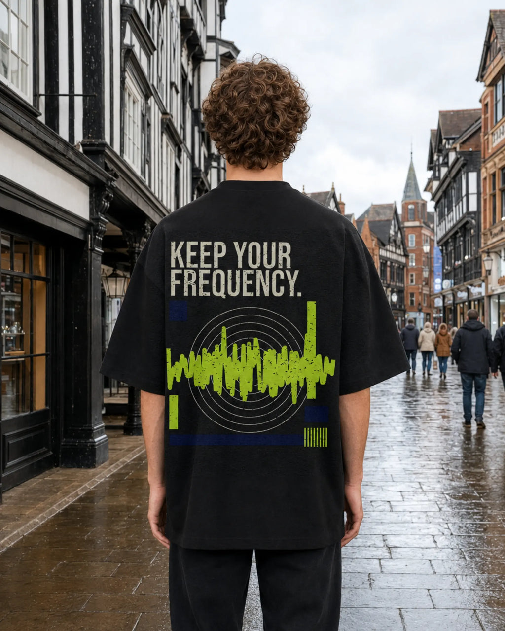 Cabeça Dura Frequency Black — men's back, daytime | augusta-mode-day augusta-gender-men augusta-view-back augusta-color-black