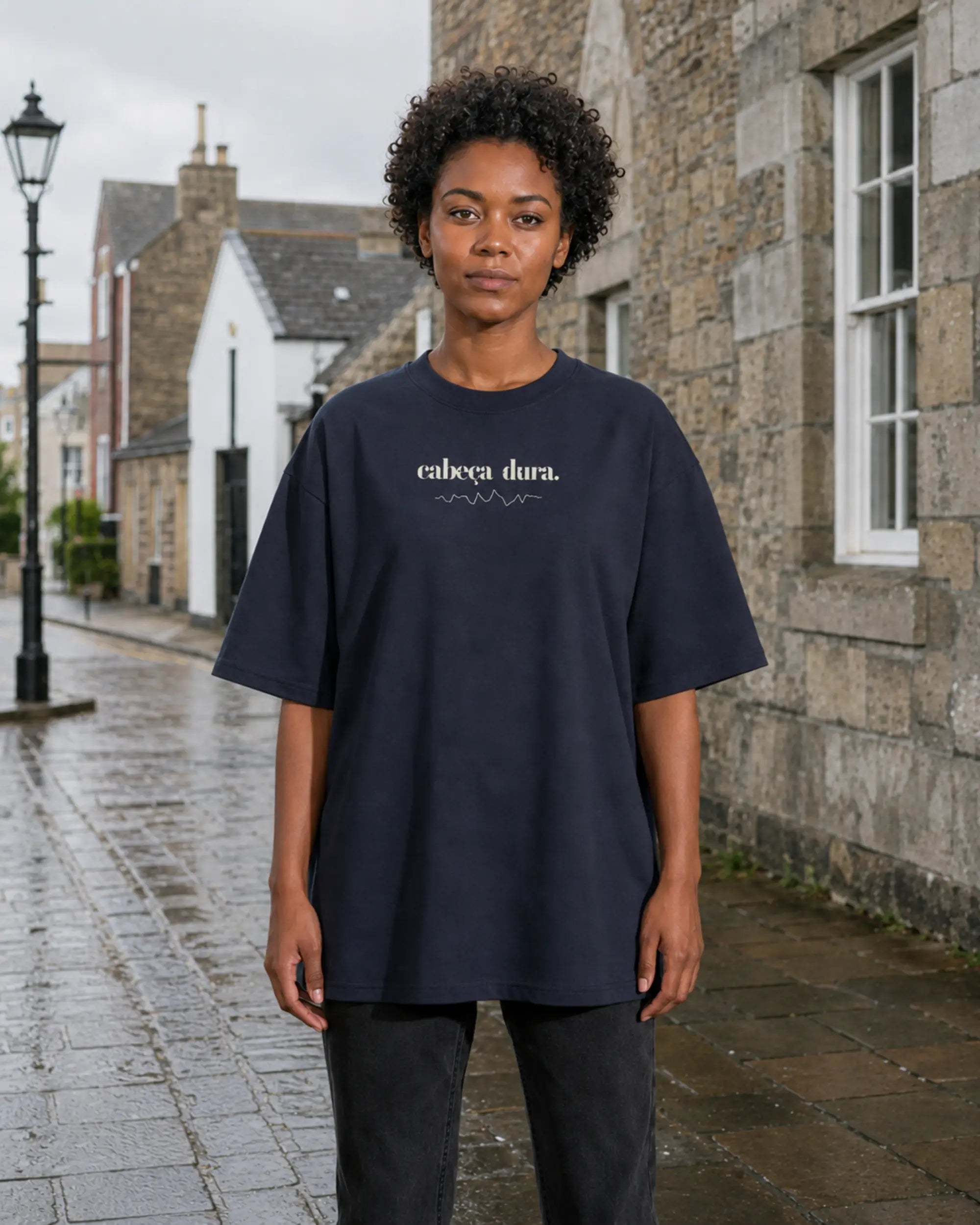 Cabeça Dura Frequency French Navy — women's front, daytime | augusta-mode-day augusta-gender-women augusta-view-front augusta-color-french-navy
