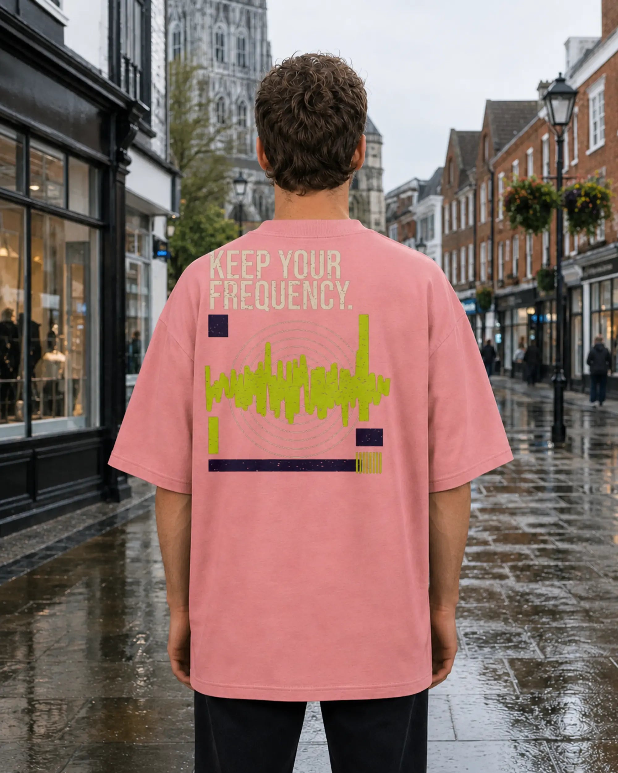 Cabeça Dura Frequency Pink Joy — men's back, daytime | augusta-mode-day augusta-gender-men augusta-view-back augusta-color-pink-joy