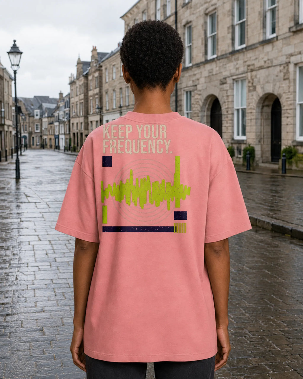 Cabeça Dura Frequency Pink Joy — women's back, daytime | augusta-mode-day augusta-gender-women augusta-view-back augusta-color-pink-joy