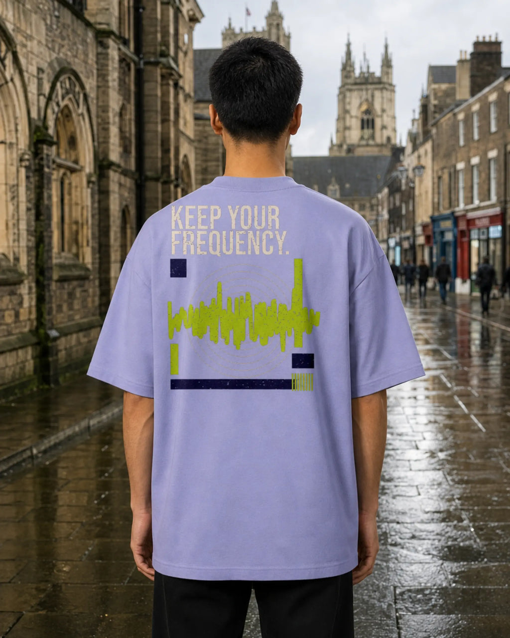 Cabeça Dura Frequency Violet — men's back, daytime | augusta-mode-day augusta-gender-men augusta-view-back augusta-color-violet