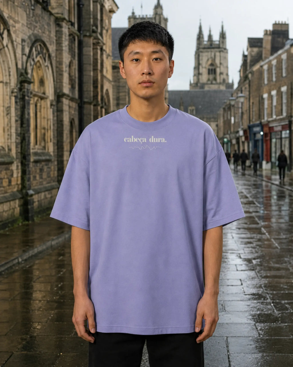 Cabeça Dura Frequency Violet — men's front, daytime | augusta-mode-day augusta-gender-men augusta-view-front augusta-color-violet