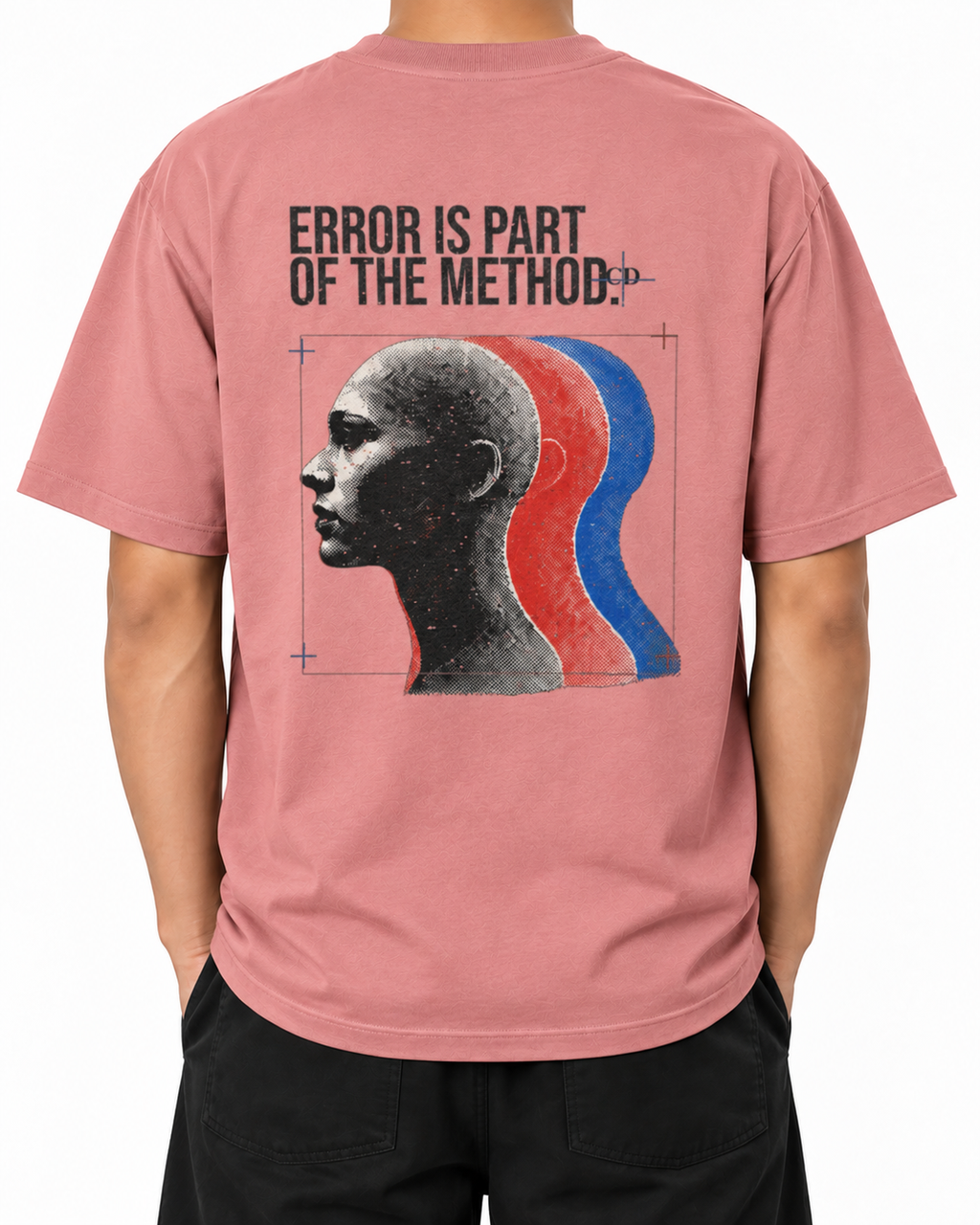 Human Error — Pink Joy — Stella Embroidered worn back on white