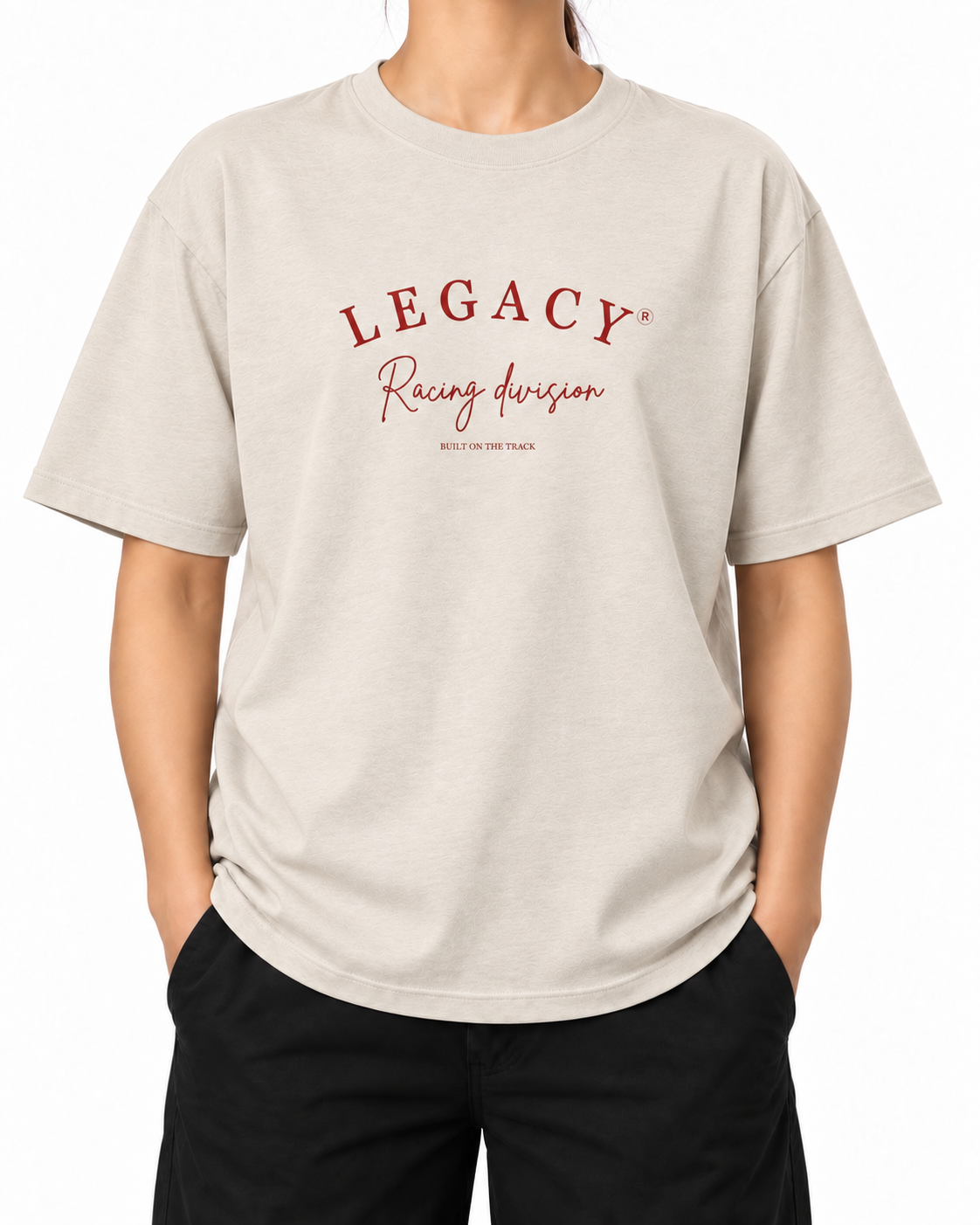Legacy Racing Division · 200 GSM woman worn front on white