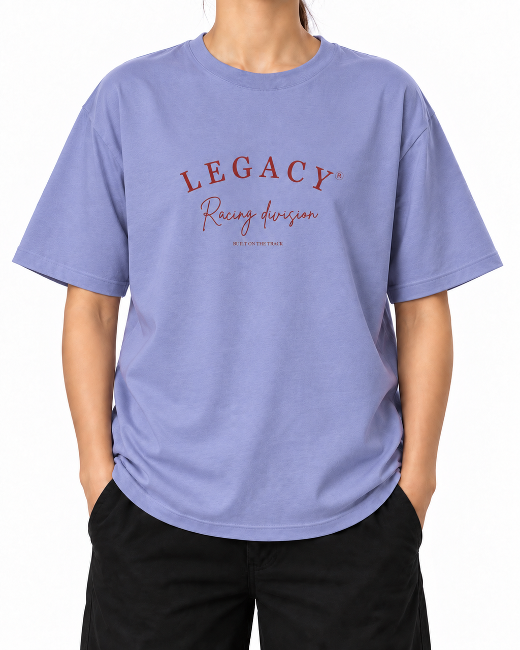 Legacy Racing Division · 200 GSM woman worn front on white