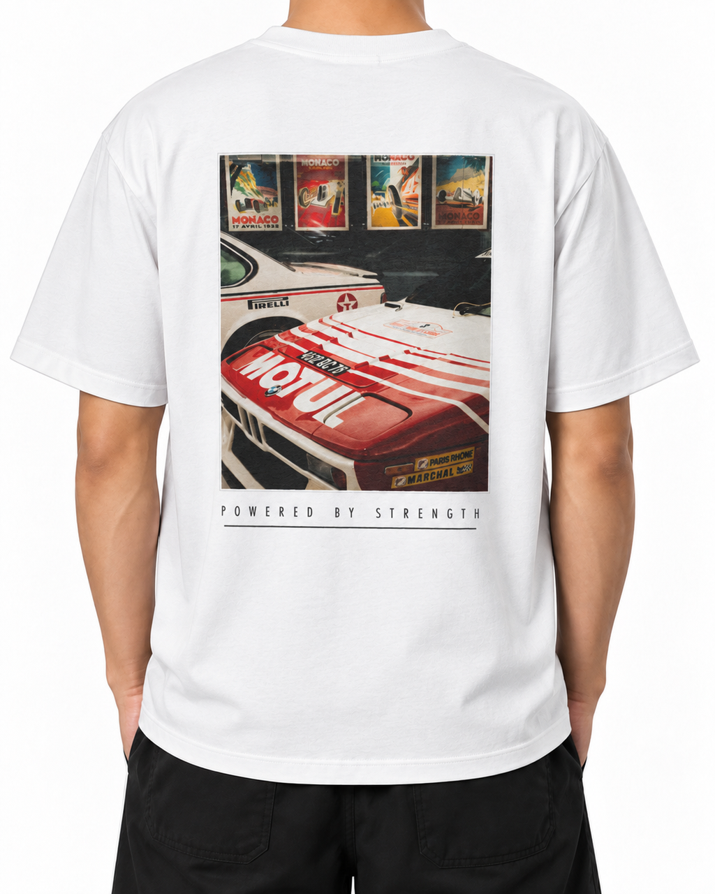 Legacy Racing Division · 200 GSM worn back on white