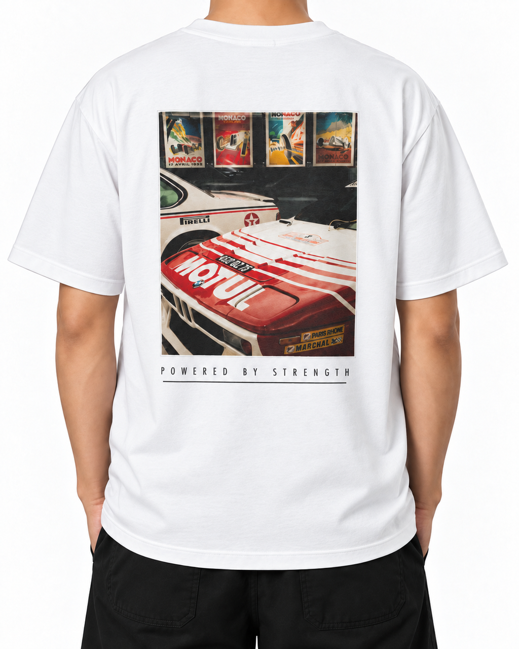 Legacy Racing Division · 200 GSM woman worn back on white