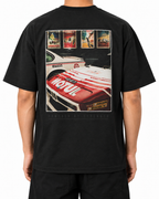 Legacy Racing Division — Black — Stella Embroidered worn back on white