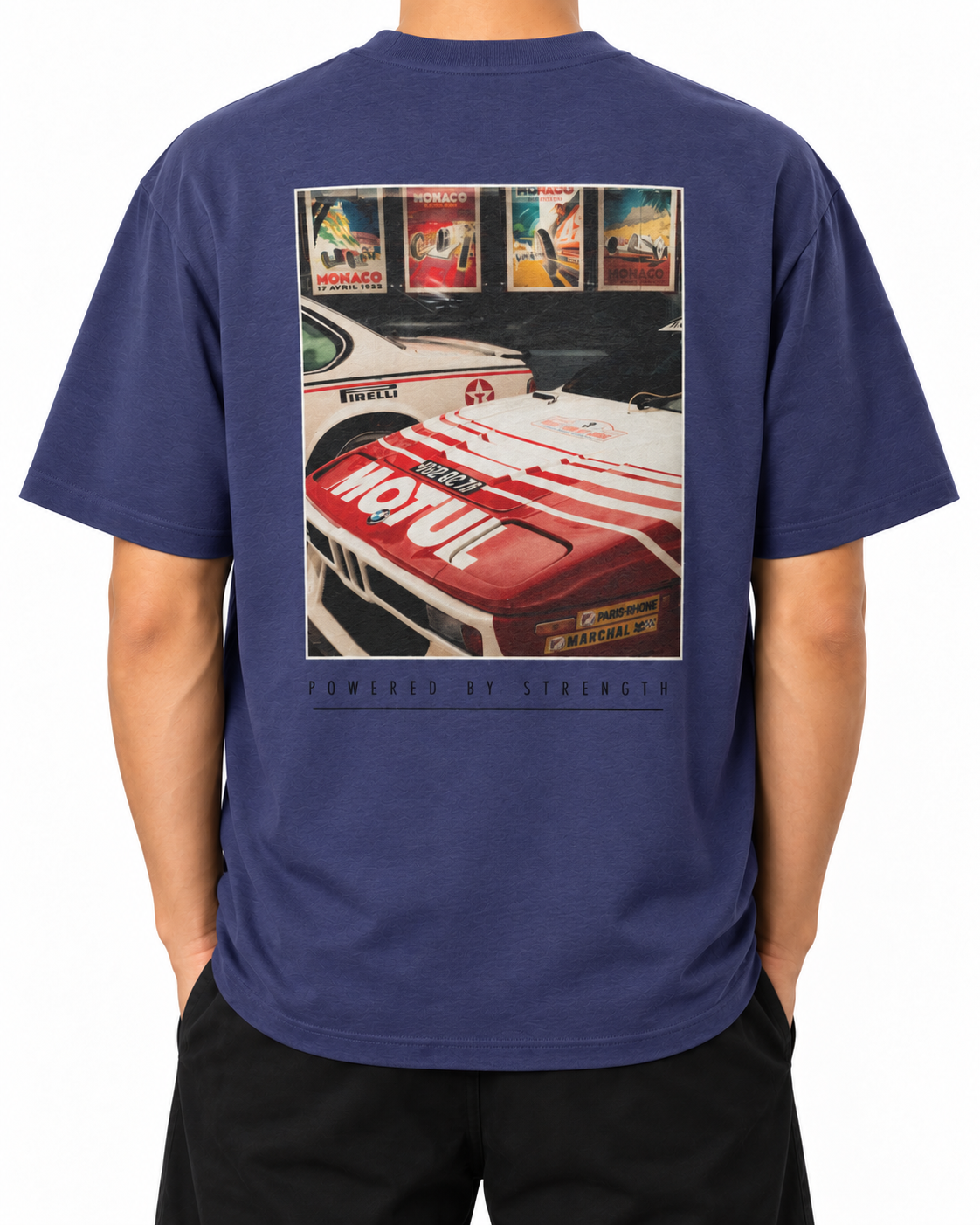 Legacy Racing Division — Dusk — Stella Embroidered worn back on white