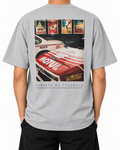 Legacy Racing Division — Heather Grey — Stella Embroidered woman worn back on white