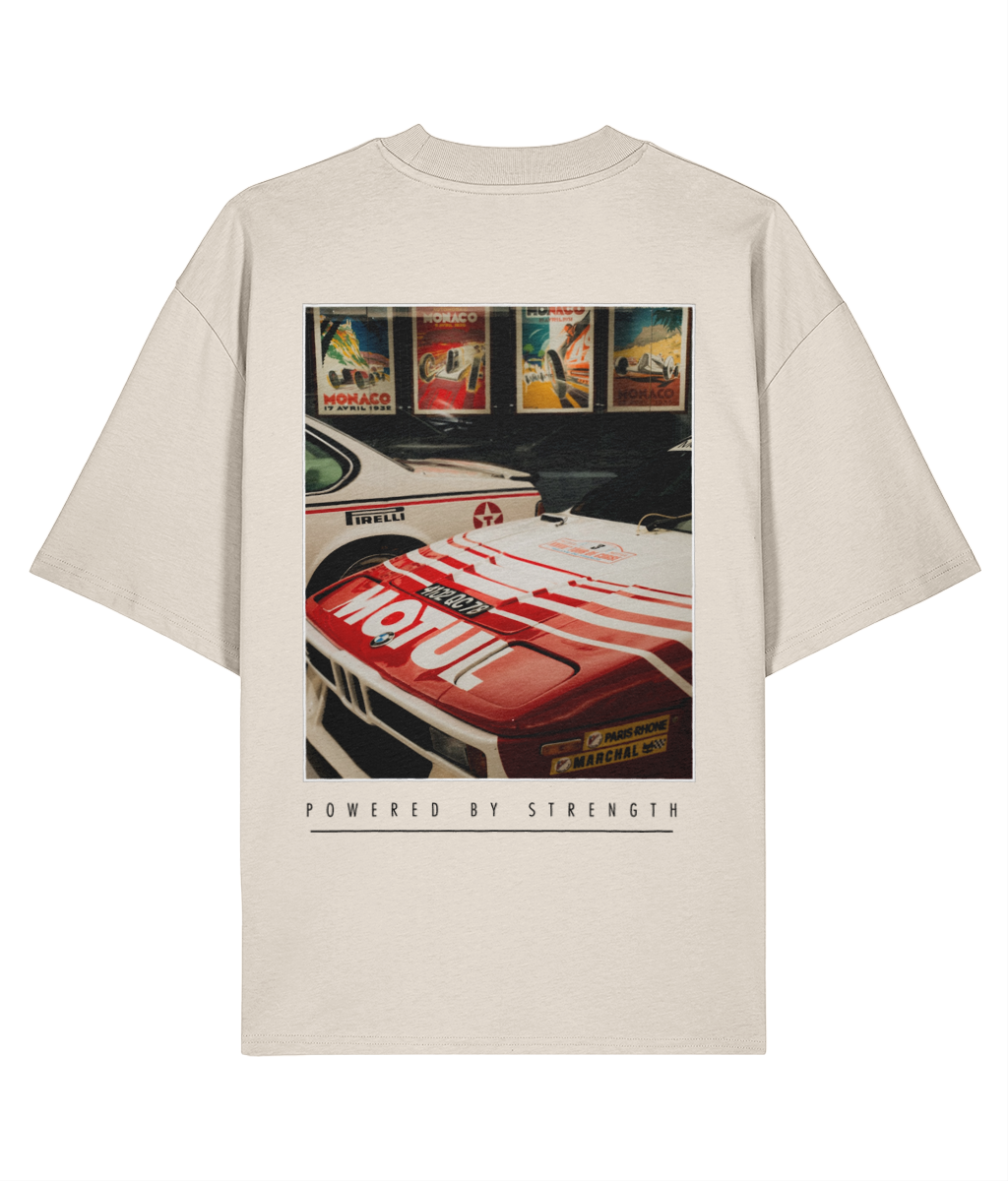 Legacy Racing Division T-Shirt — Natural Raw, back view