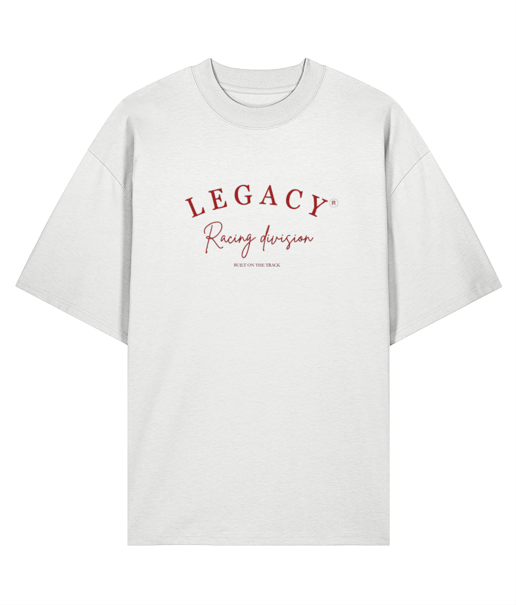 Legacy Racing Division T-Shirt — White, front view