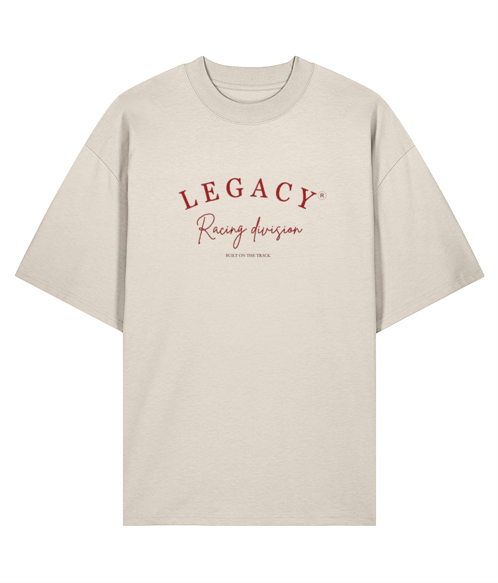 Legacy Racing Division T-Shirt — Natural Raw, front view