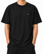 Pressure — Black — Stella Embroidered Black worn front on white
