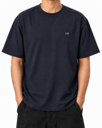 Pressure — French Navy — Stella Embroidered French Navy worn front on white