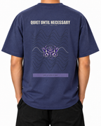 Quiet Until Necessary — Dusk — Stella Embroidered worn back on white
