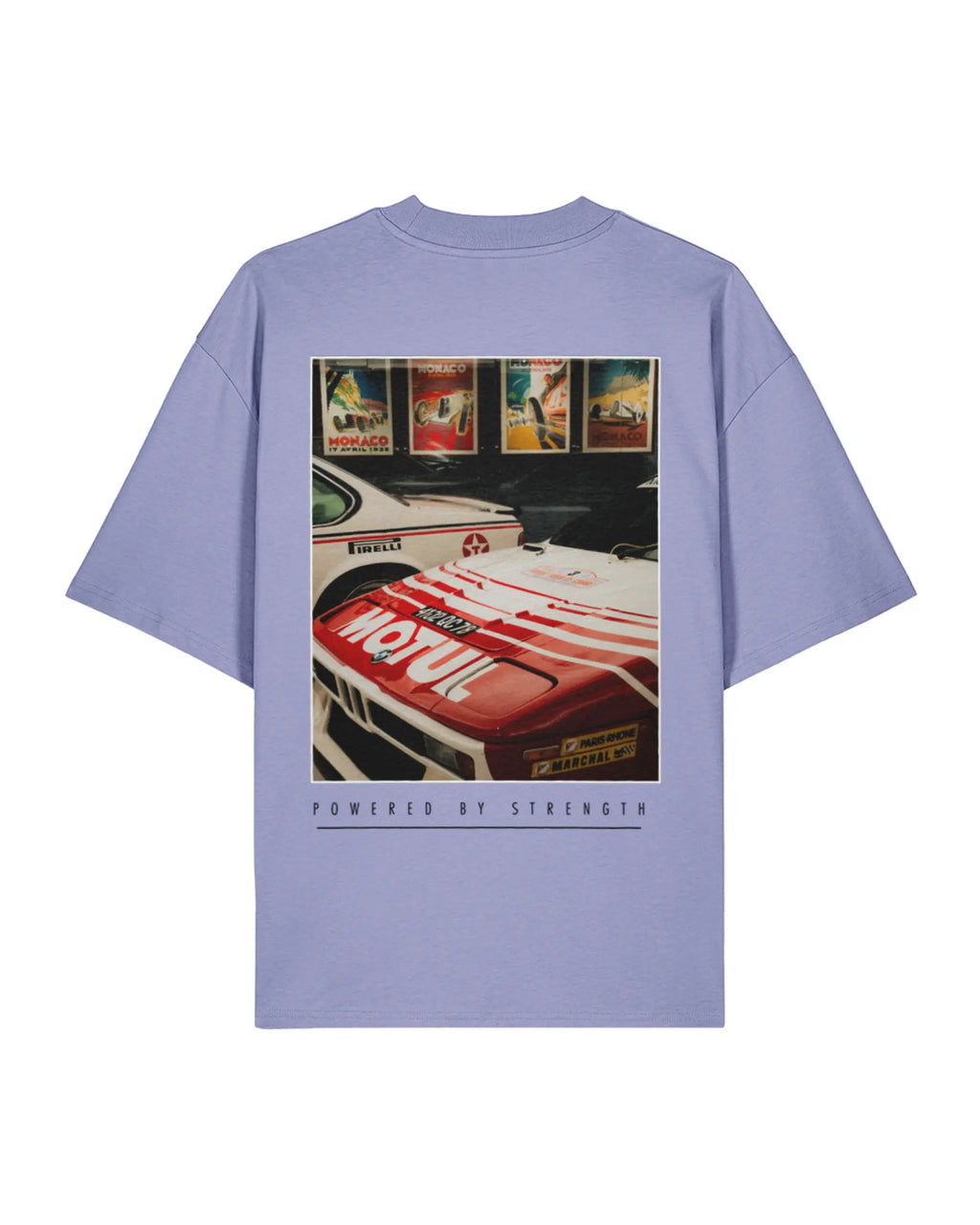 Legacy Racing Division Violet T-shirt, back product view – Augusta Store