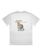 Visual Archive White T-shirt, back product view – Augusta Store