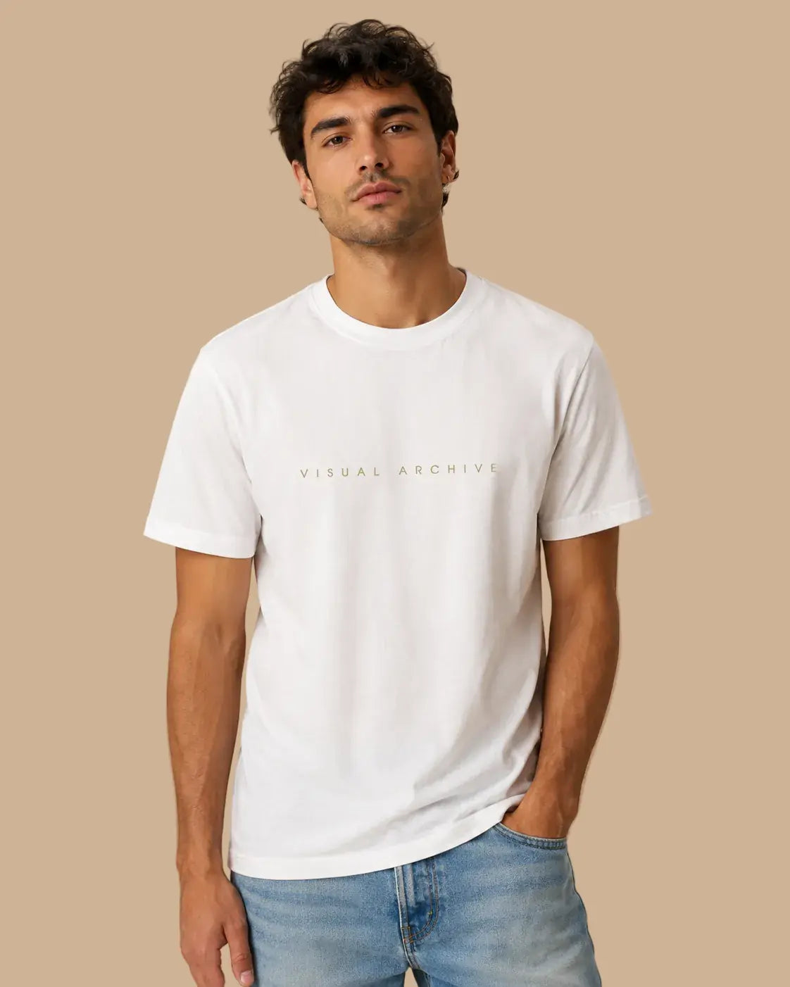 Visual Archive white oversized Cabeça Dura T-shirt product view 1
